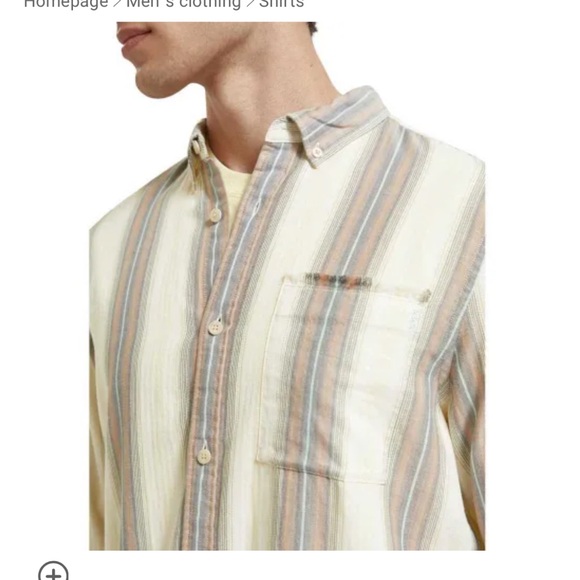 Scotch & Soda Brand New Crinkle Stripe Shirt - Picture 11 of 11